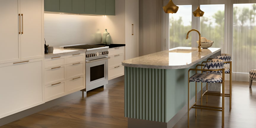 Cloud rendering of the kitchen