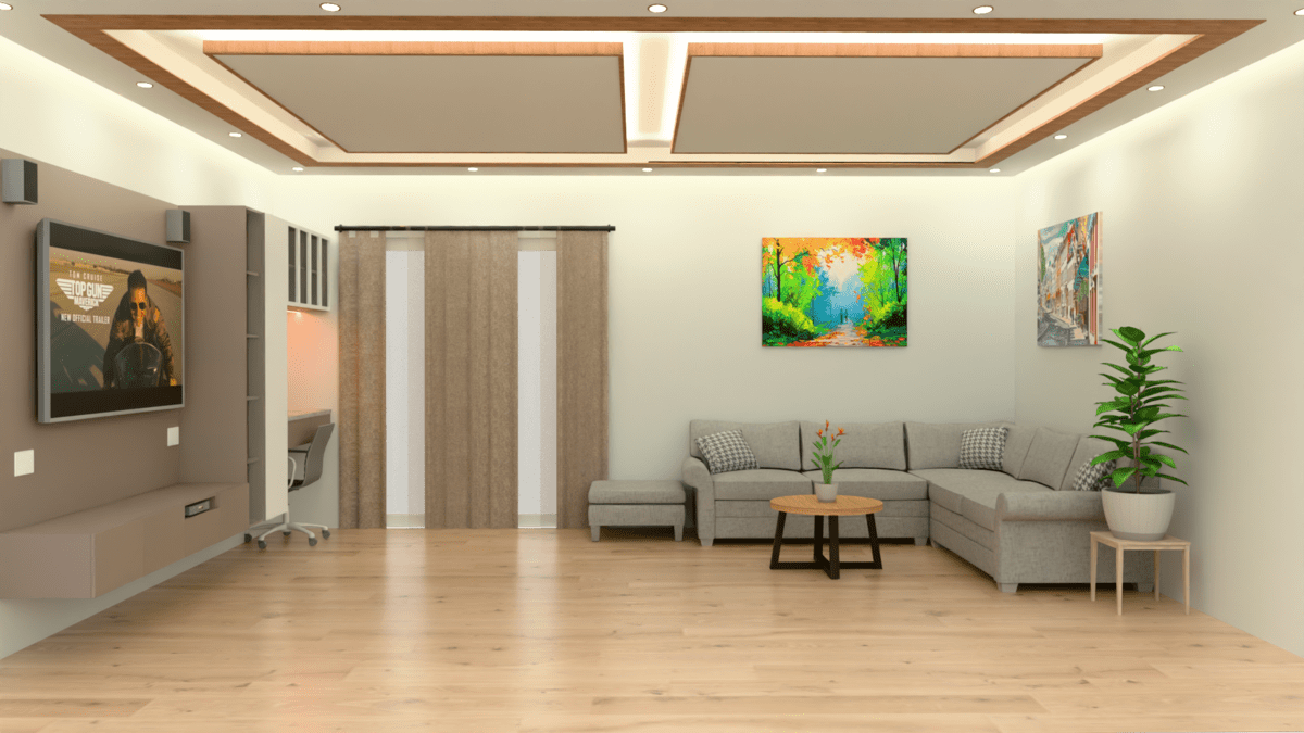 Living room rendering