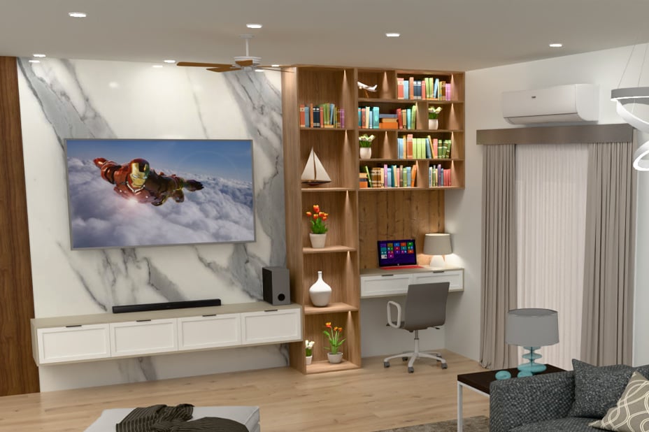 Living room rendering